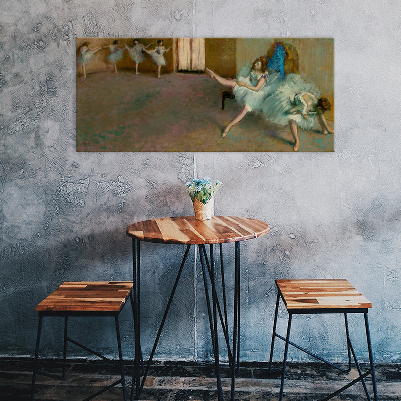 Brehn | Impressionismus Ballett Mädchen Kunst Leinwand Sanfte Farben Tanzende Wanddekoration, Verschiedene Größen