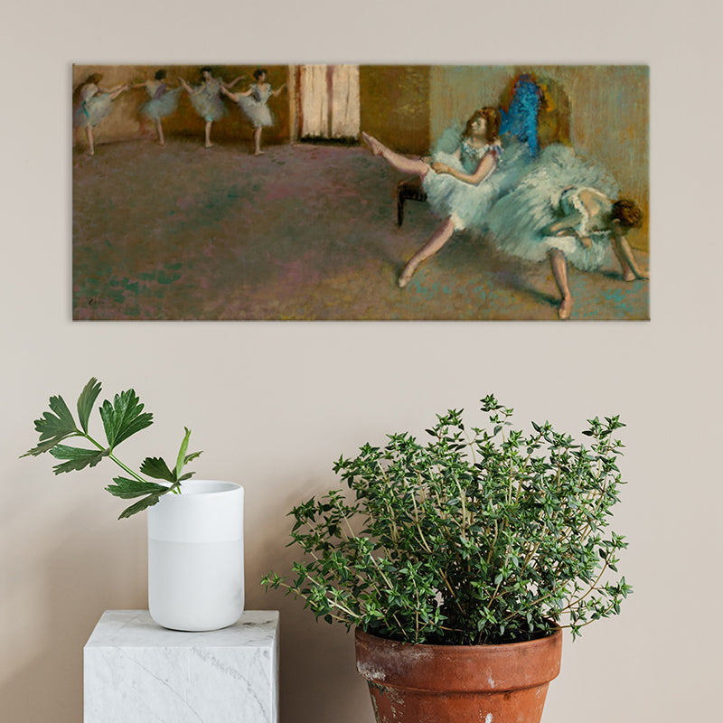 Brehn | Impressionismus Ballett Mädchen Kunst Leinwand Sanfte Farben Tanzende Wanddekoration, Verschiedene Größen