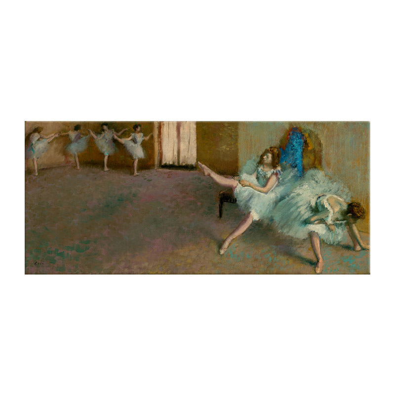Brehn | Impressionismus Ballett Mädchen Kunst Leinwand Sanfte Farben Tanzende Wanddekoration, Verschiedene Größen