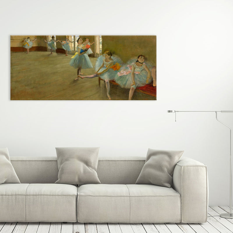 Brehn | Impressionismus Ballett Mädchen Kunst Leinwand Sanfte Farben Tanzende Wanddekoration, Verschiedene Größen