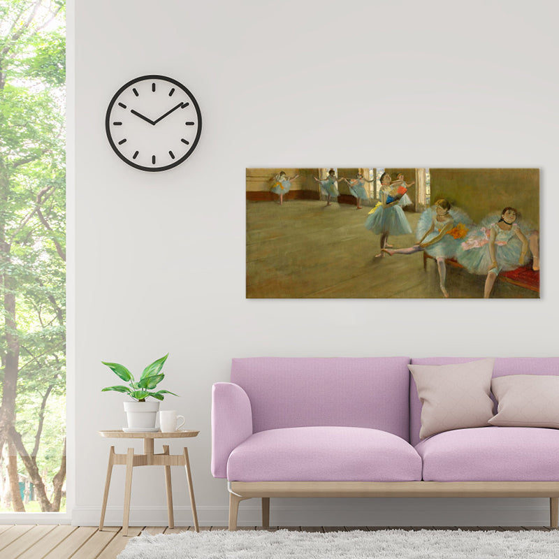 Brehn | Impressionismus Ballett Mädchen Kunst Leinwand Sanfte Farben Tanzende Wanddekoration, Verschiedene Größen