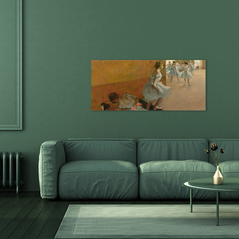 Brehn | Impressionismus Ballett Mädchen Kunst Leinwand Sanfte Farben Tanzende Wanddekoration, Verschiedene Größen
