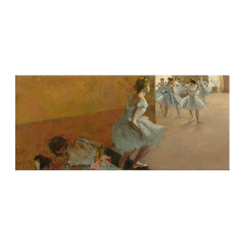 Brehn | Impressionismus Ballett Mädchen Kunst Leinwand Sanfte Farben Tanzende Wanddekoration, Verschiedene Größen