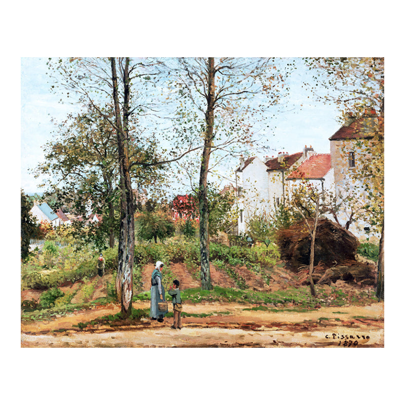 Brehn | Natürliche Landschaftsmalerei Sanfte Farben Leinwand Wandkunst Druck Texturiert, Mehrere Größen