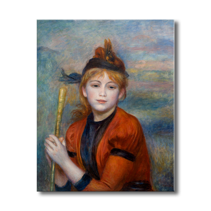 Brehn | Orange Europäische Maiden Gemälde Texturiert Impressionismus Stil Esszimmer Wandkunst