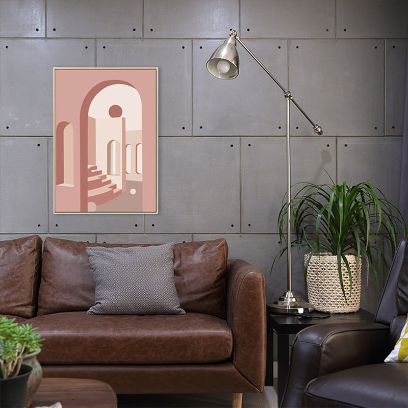 Brehn | Nordic Style Teenager Malerei Gebäude in Helle Farbe Wanddekoration, Mehrere Größen