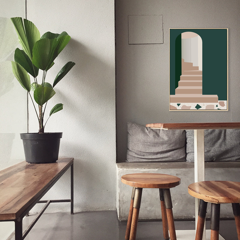 Brehn | Nordic Style Teenager Malerei Gebäude in Helle Farbe Wanddekoration, Mehrere Größen