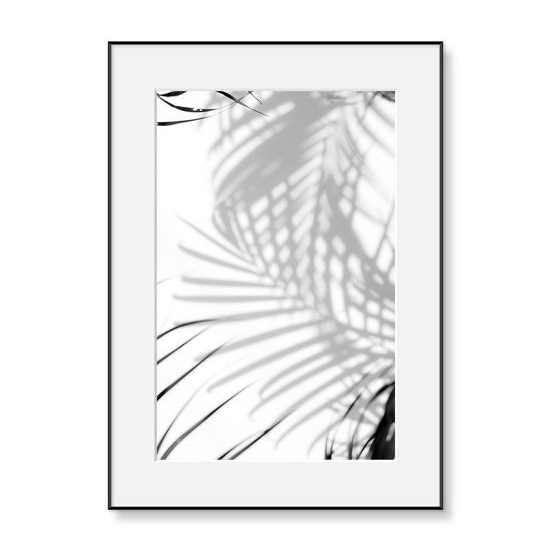 Brehn | Texturierte botanische Blätter Kunstdruck Moderner Stil Leinwand Wanddekoration, verschiedene Größen