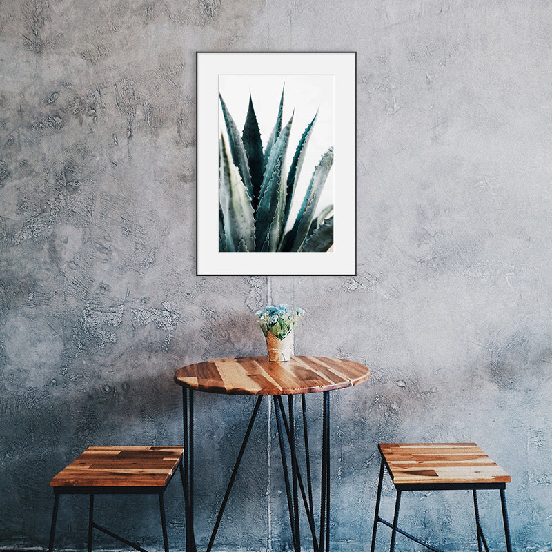 Brehn | Texturierte botanische Blätter Kunstdruck Moderner Stil Leinwand Wanddekoration, verschiedene Größen