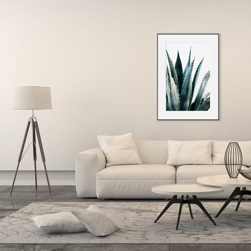 Brehn | Texturierte botanische Blätter Kunstdruck Moderner Stil Leinwand Wanddekoration, verschiedene Größen