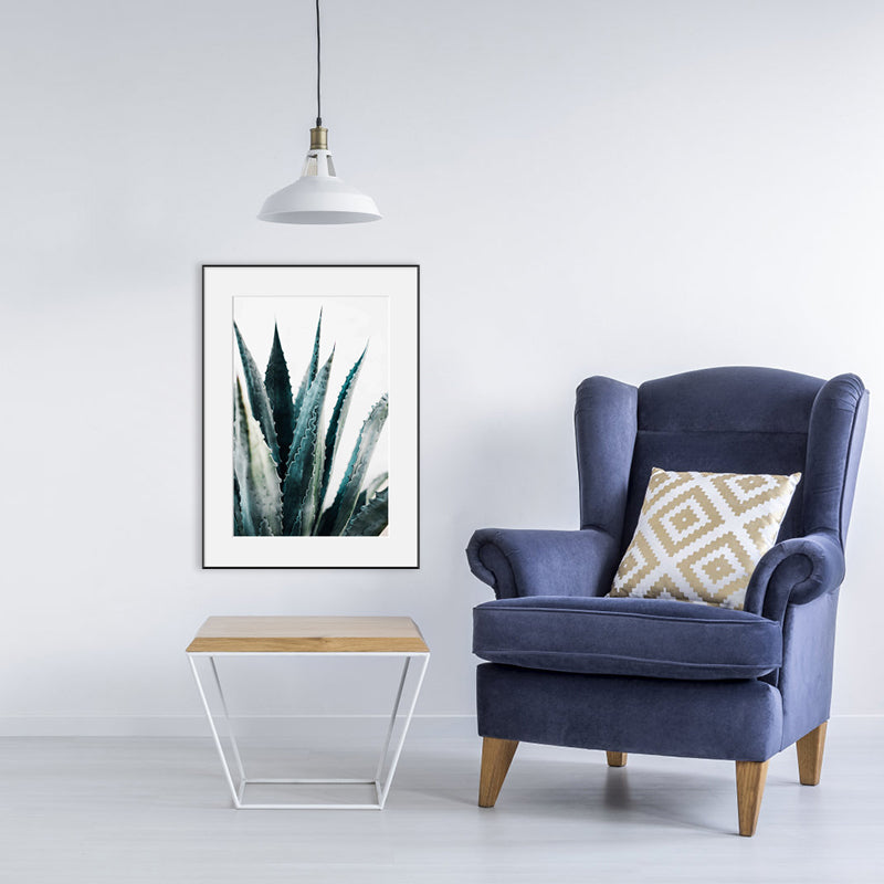 Brehn | Texturierte botanische Blätter Kunstdruck Moderner Stil Leinwand Wanddekoration, verschiedene Größen