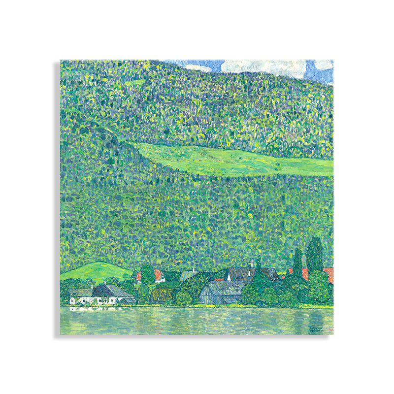 Brehn | Leinwandgrüne Wanddekoration Impressionismus Stil Berglandschaft Kunst, Mehrere Größen