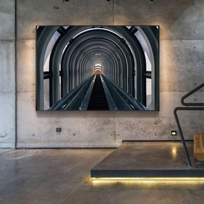 Brehn | Pastellfarbe Moderne Stil Kunst Hohe Architektur Leinwand für die Küche, Mehrere Größen