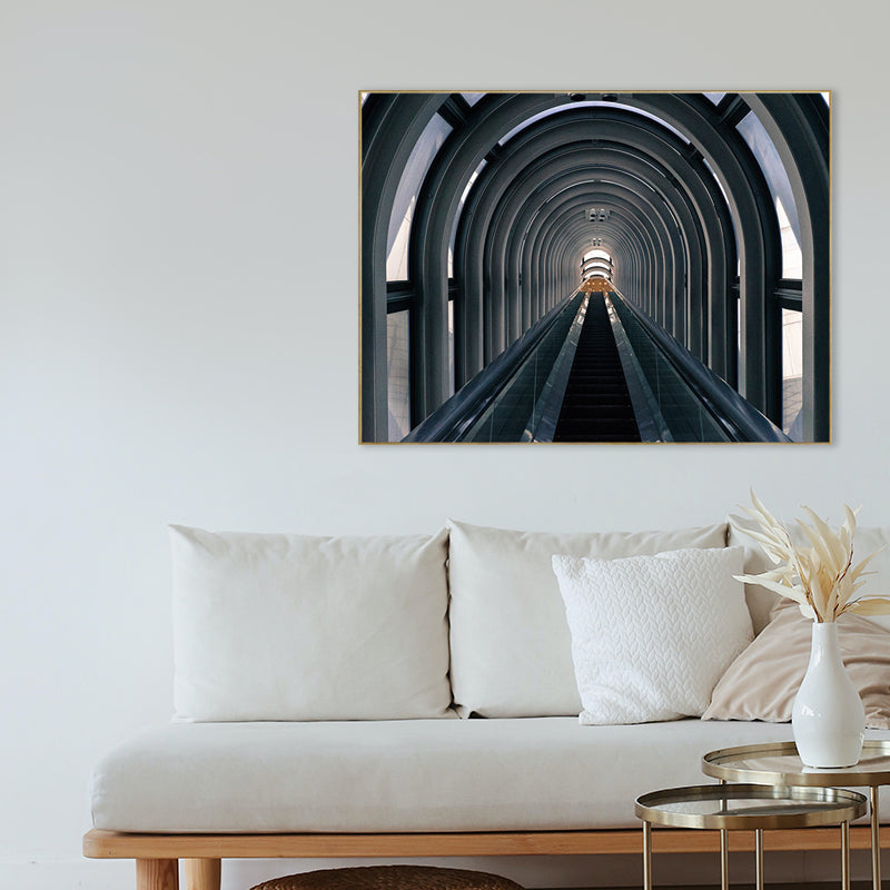 Brehn | Pastellfarbe Moderne Stil Kunst Hohe Architektur Leinwand für die Küche, Mehrere Größen