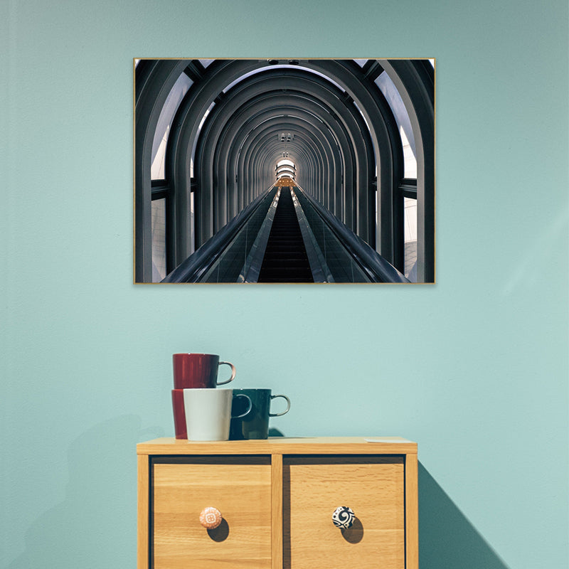 Brehn | Pastellfarbe Moderne Stil Kunst Hohe Architektur Leinwand für die Küche, Mehrere Größen