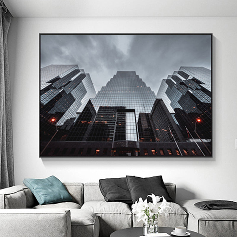 Brehn | Pastellfarbe Moderne Stil Kunst Hohe Architektur Leinwand für die Küche, Mehrere Größen
