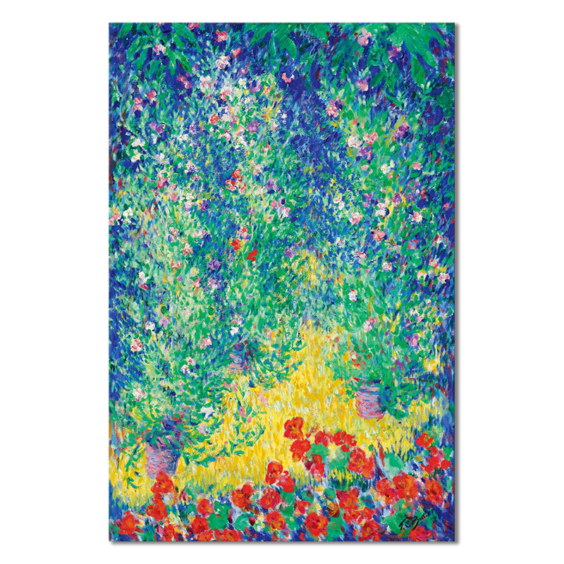 Brehn | Impressionismus Stil Blumen Sträucher Leinwand Botanische Grüne Wand Dekoration, Mehrere Größen