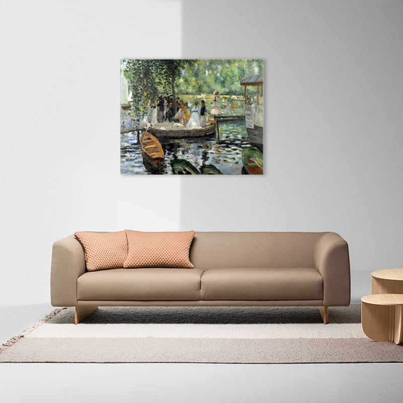 Brehn | Lake Park und Sightseers Leinwand Texturiert Impressionismus Stil für Schlafzimmer Malerei
