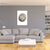 Brehn | Contemporary Cabin Log Pattern Canvas in Gray Textured Painting für Mädchen Schlafzimmer