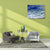Brehn | Ozean Landschaft Leinwand im blauen Impressionismus Stil Wandkunst Dekor für Esszimmer