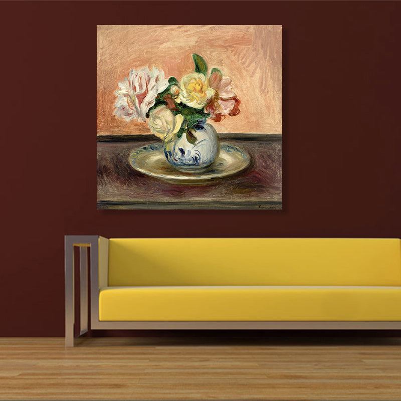 Brehn | Blumen Wanddeko Impressionismus Stil Texturiertes Wohnzimmer Leinwand, Mehrere Größen