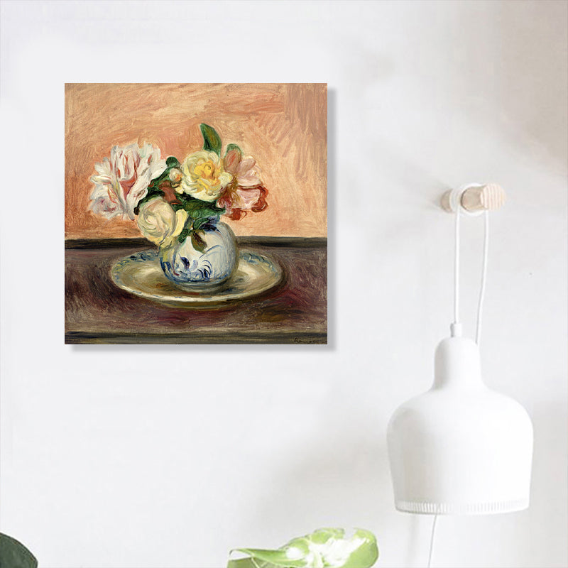 Brehn | Blumen Wanddeko Impressionismus Stil Texturiertes Wohnzimmer Leinwand, Mehrere Größen