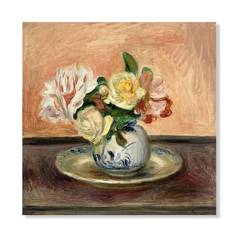 Brehn | Blumen Wanddeko Impressionismus Stil Texturiertes Wohnzimmer Leinwand, Mehrere Größen