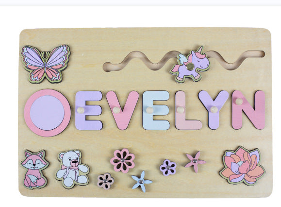 Brehn | Personalisierter Holzname-Puzzle