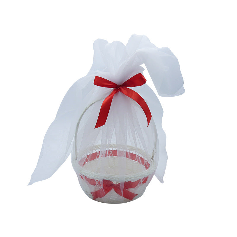 Damen Hochzeitskorb mit Satinband Brehn