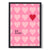 Be Mine Hearts Frame Kunstdruck