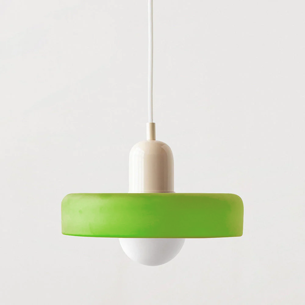 Farbenfrohe Bauhaus-Style Pendelleuchte - StiloGlas | Brehn