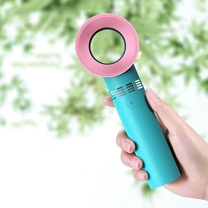 1 Stück USB wiederaufladbarer bladeless Handheld Ventilator - Tragbarer mini Tischventilator mit 3 Geschwindigkeiten für Reisen, Camping, Büro und Raumnutzung | Brehn