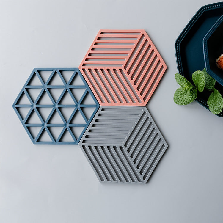 Unisex Silikon Untersetzer mit geometrischem Design Brehn
