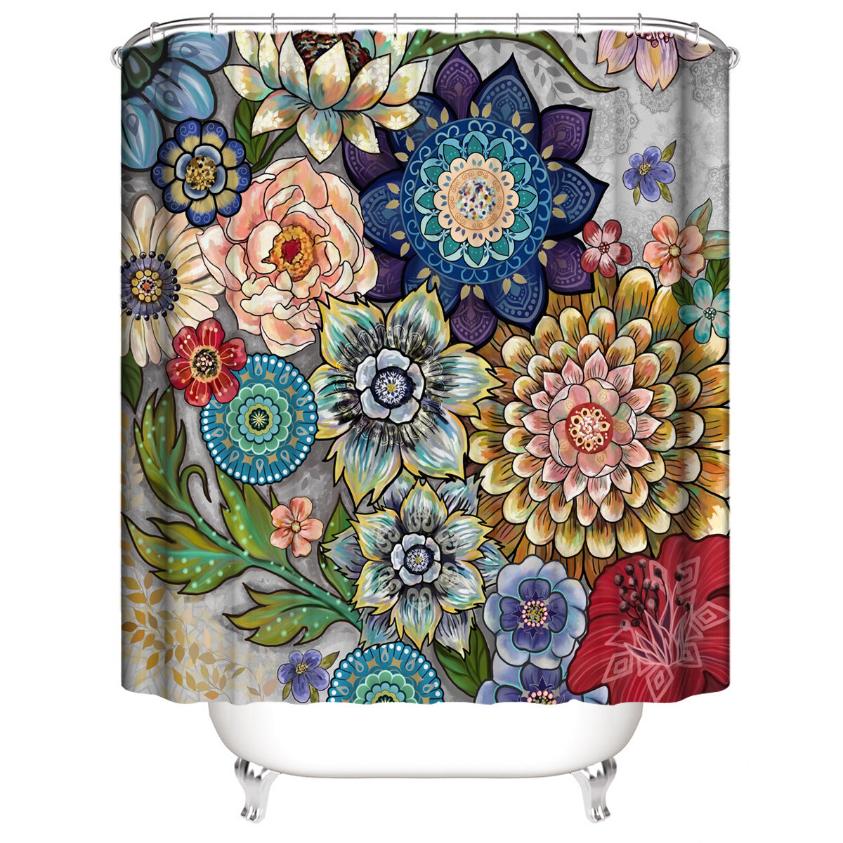 Florales Muster Badezimmer-Set Brehn