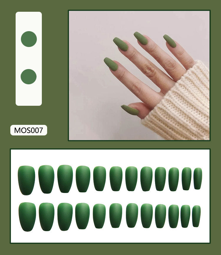 Matte Finish Press-On Nail Tips Brehn 178815*10mm0277