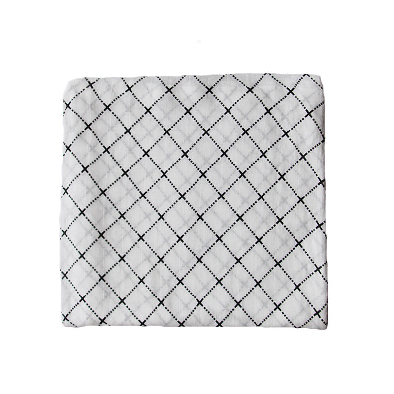 Baumwoll-Musselin Babydecke mit Herzmuster Brehn