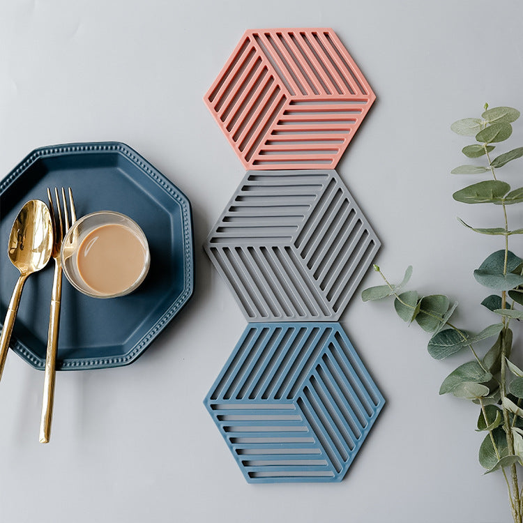 Unisex Silikon Untersetzer mit geometrischem Design Brehn