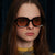 Damen modische Sonnenbrille im avantgardistischen Stil Brehn