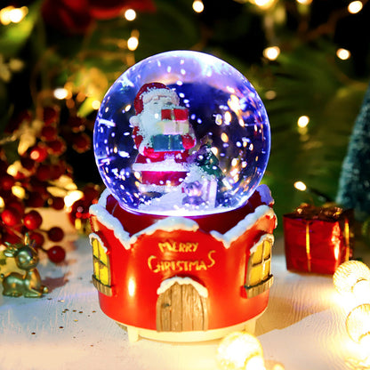Dekoratives Weihnachtskugel-Musikspieluhr-Set