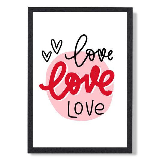 Gerahmter Kunstdruck „Kreis der Liebe“