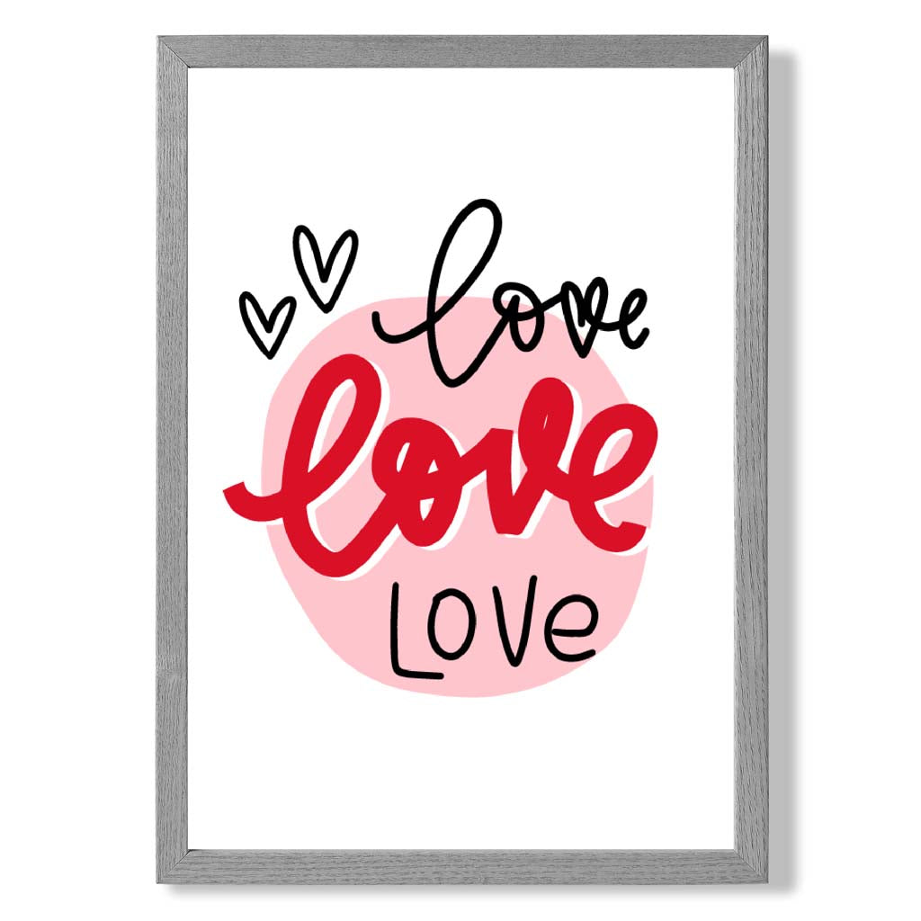 Gerahmter Kunstdruck „Kreis der Liebe“