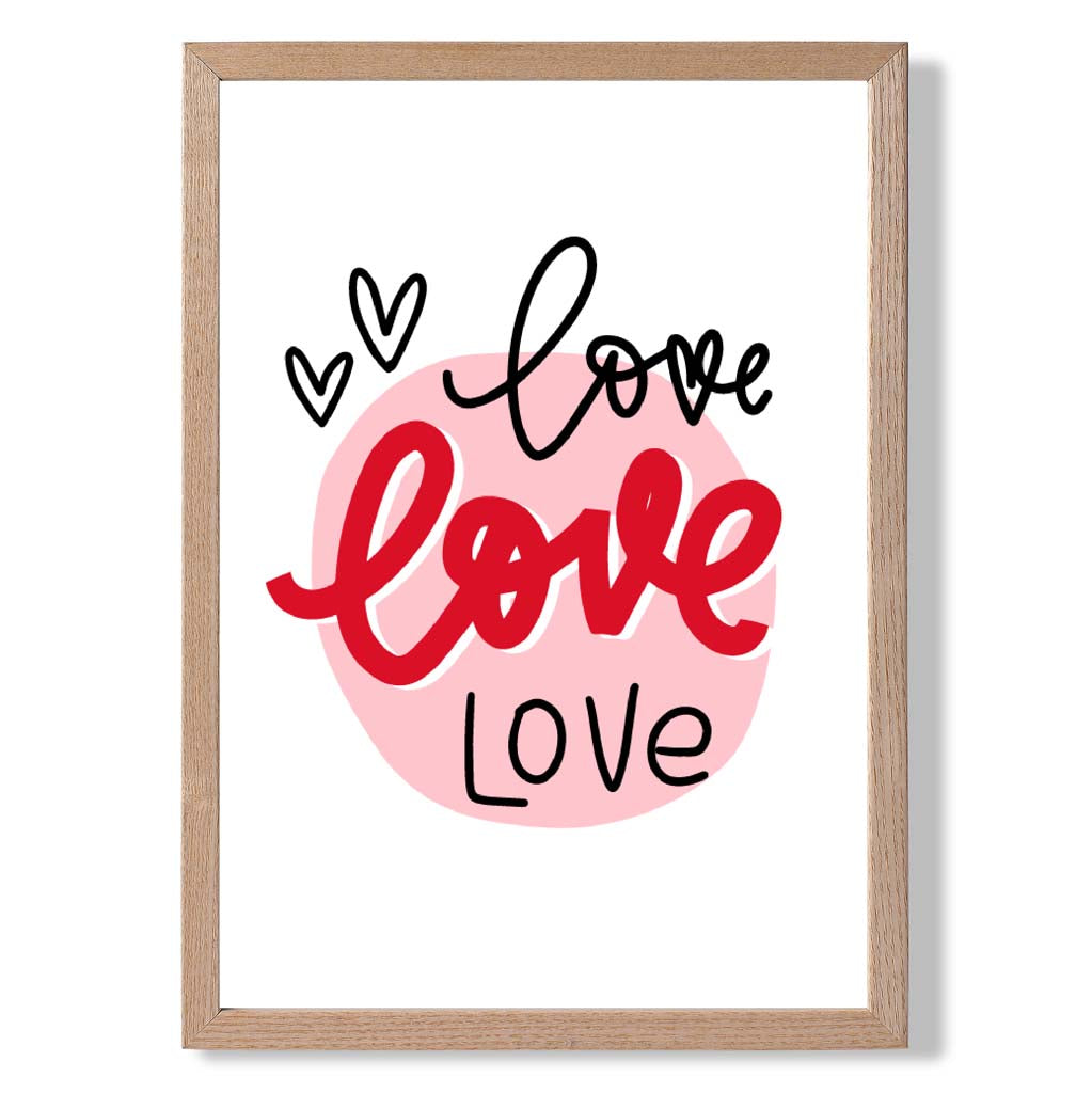 Gerahmter Kunstdruck „Kreis der Liebe“