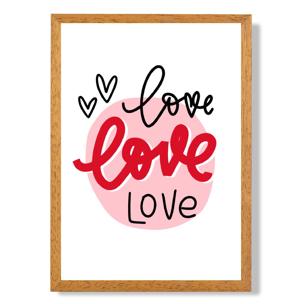 Gerahmter Kunstdruck „Kreis der Liebe“