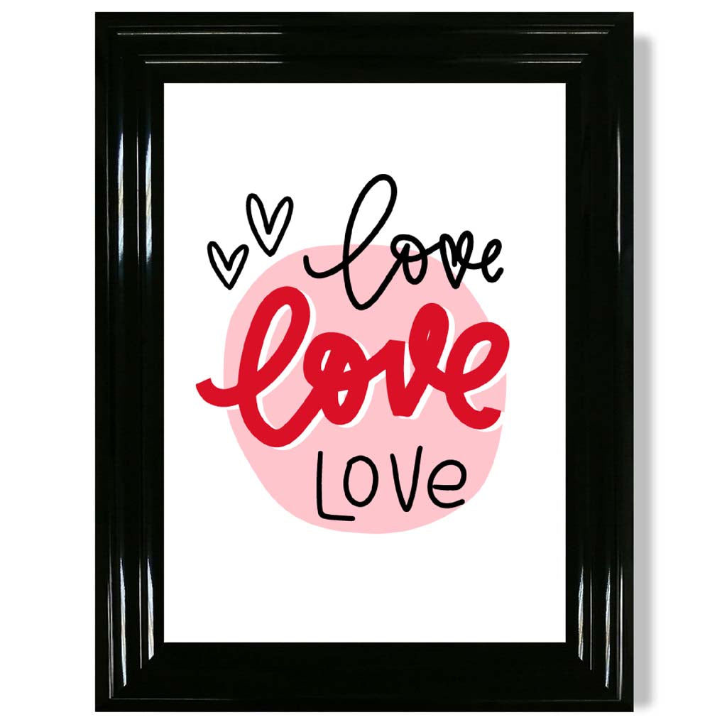 Gerahmter Kunstdruck „Kreis der Liebe“