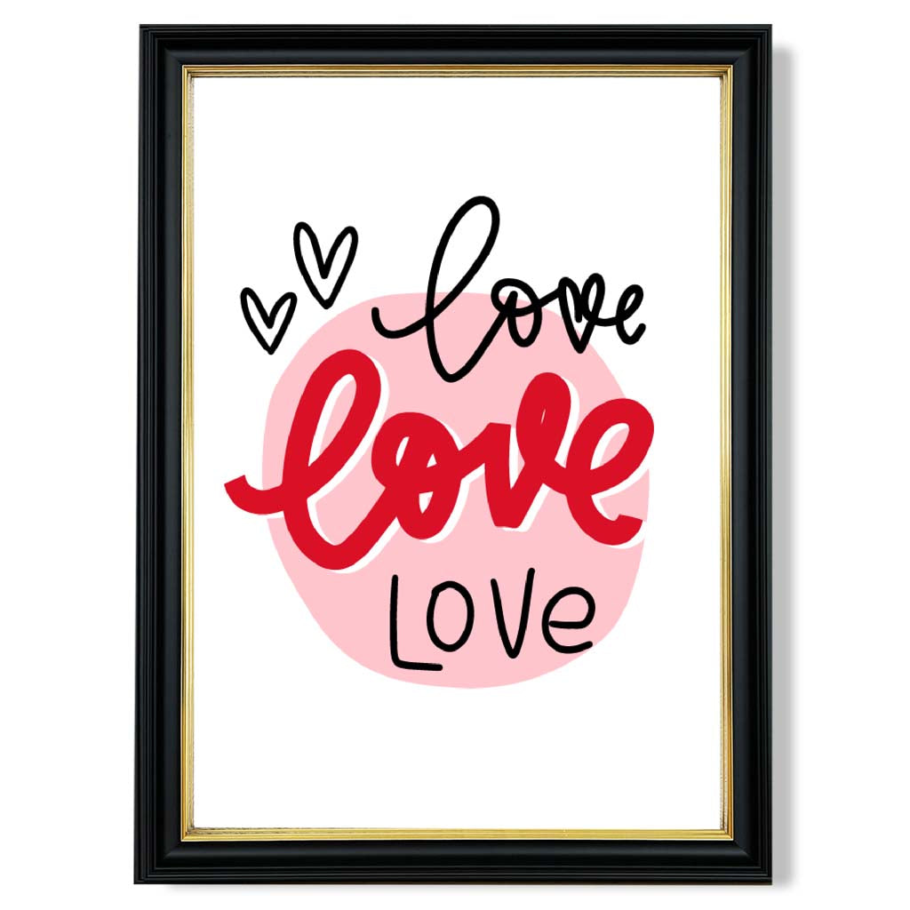 Gerahmter Kunstdruck „Kreis der Liebe“