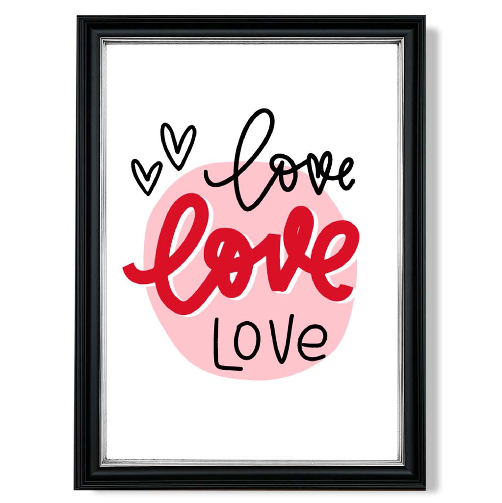 Gerahmter Kunstdruck „Kreis der Liebe“