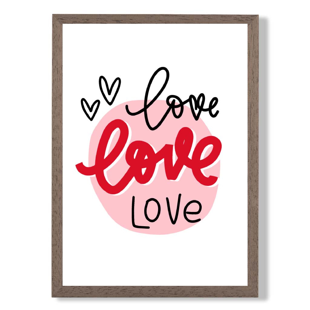 Gerahmter Kunstdruck „Kreis der Liebe“