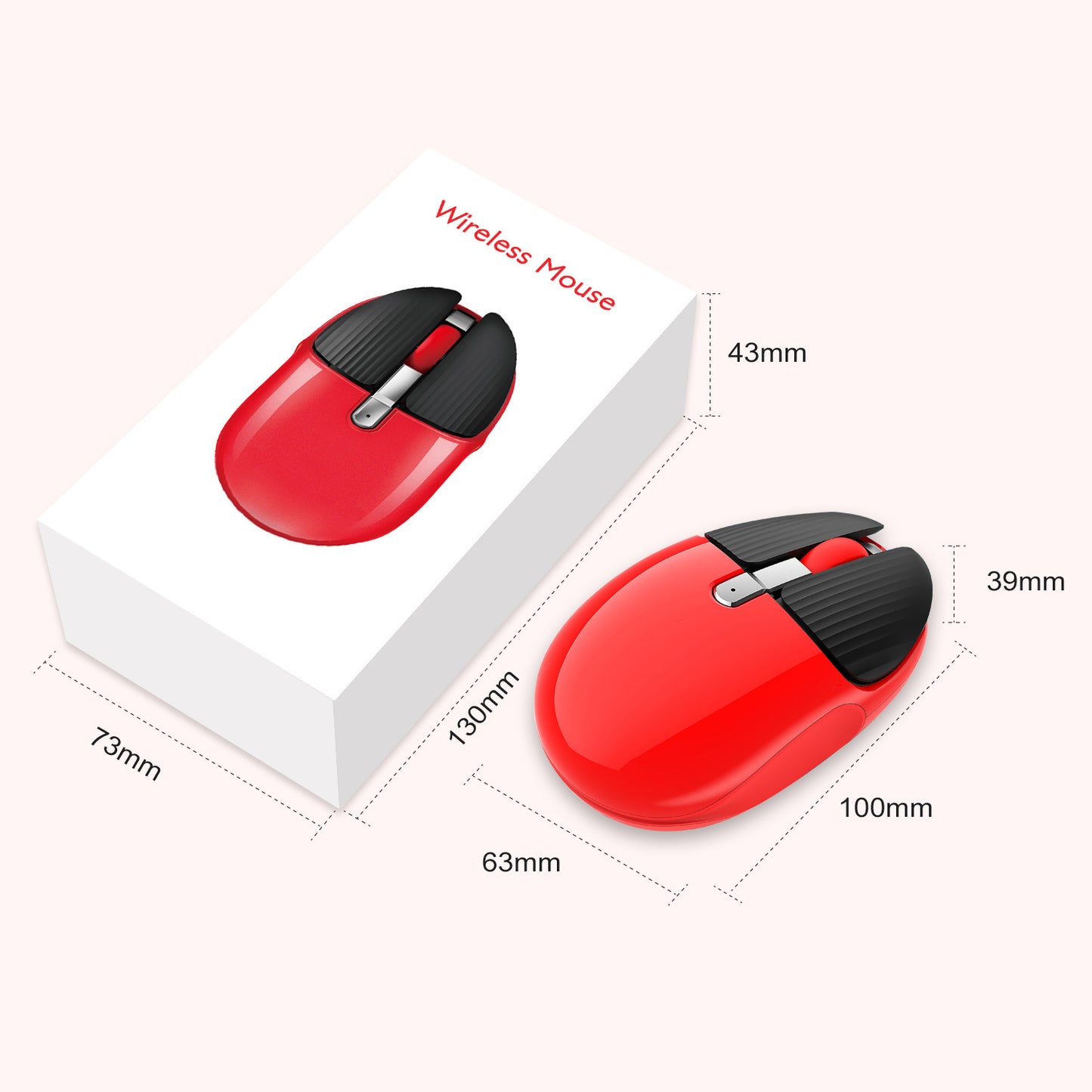 Drahtlose ergonomische Maus mit präziser Nachverfolgung Brehn