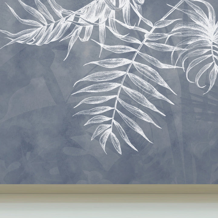 Brehn | Pastel Kleur Bladeren Muurpapier Vochtbestendige Wandbedekking voor Woonkamer