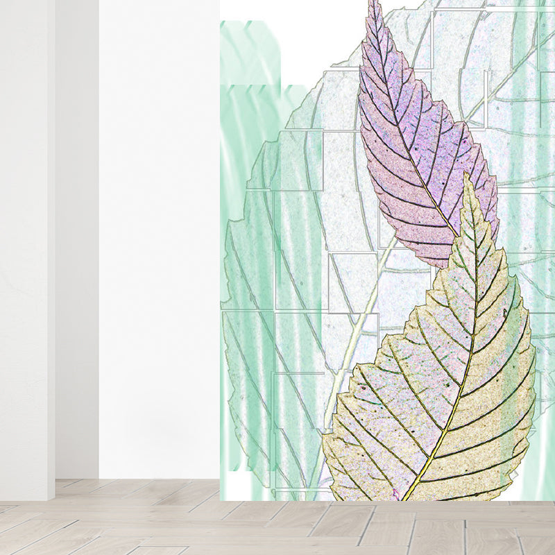 Brehn | Zachte Kleur Hedendaagse Muurbehang Huge Botanische Muurdecoratie voor Woonkamer